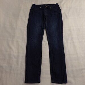 Gap jeans High Rise Skinny‎ women's 26s shorter inseam dark wash blue 1969